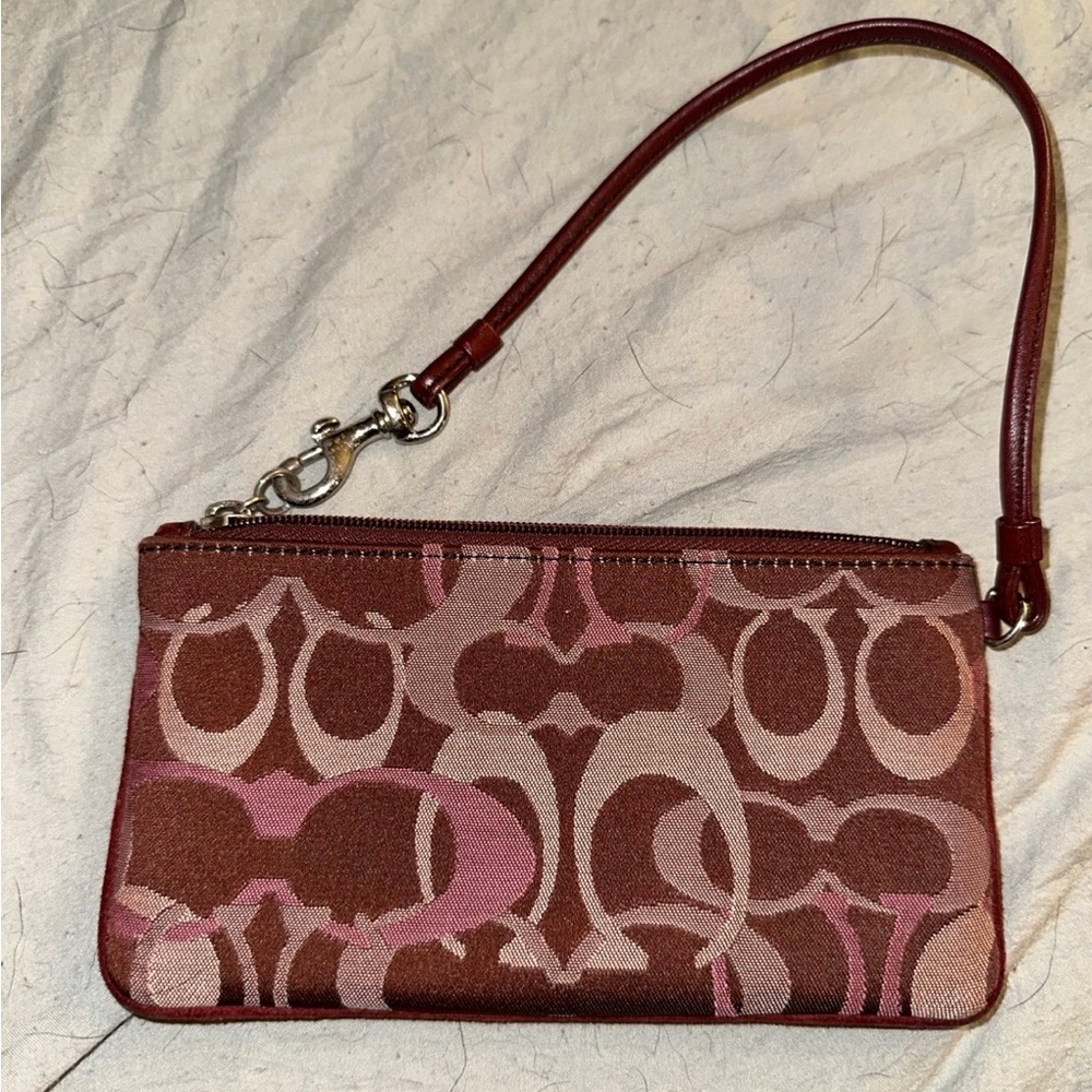 SOLD - Coach Coin Wallet / Wrislet Pouch